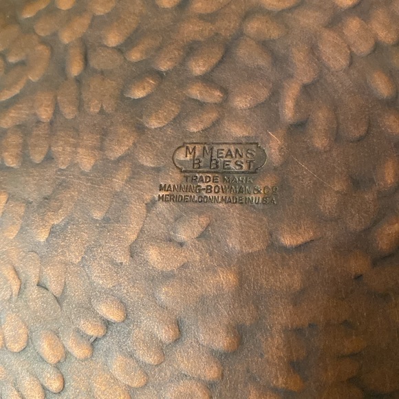 Manning-Bowman & Co Solid Copper Charger - Picture 2 of 3